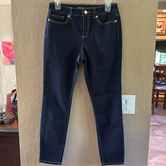 Michael Kors Women’s Selma skinny Stretch Jeans Dark Size 4P - Picture 3 of 14